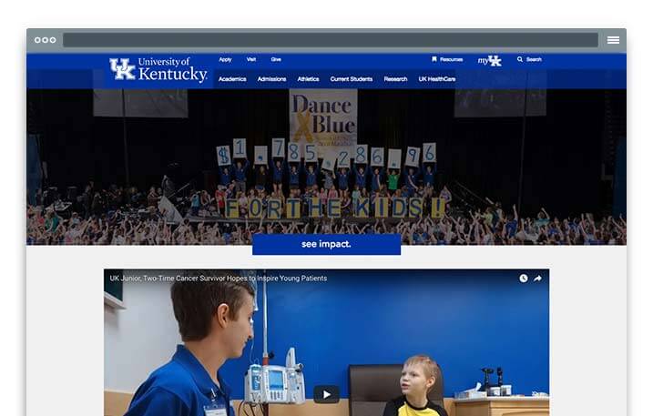 University of Kentucky website
